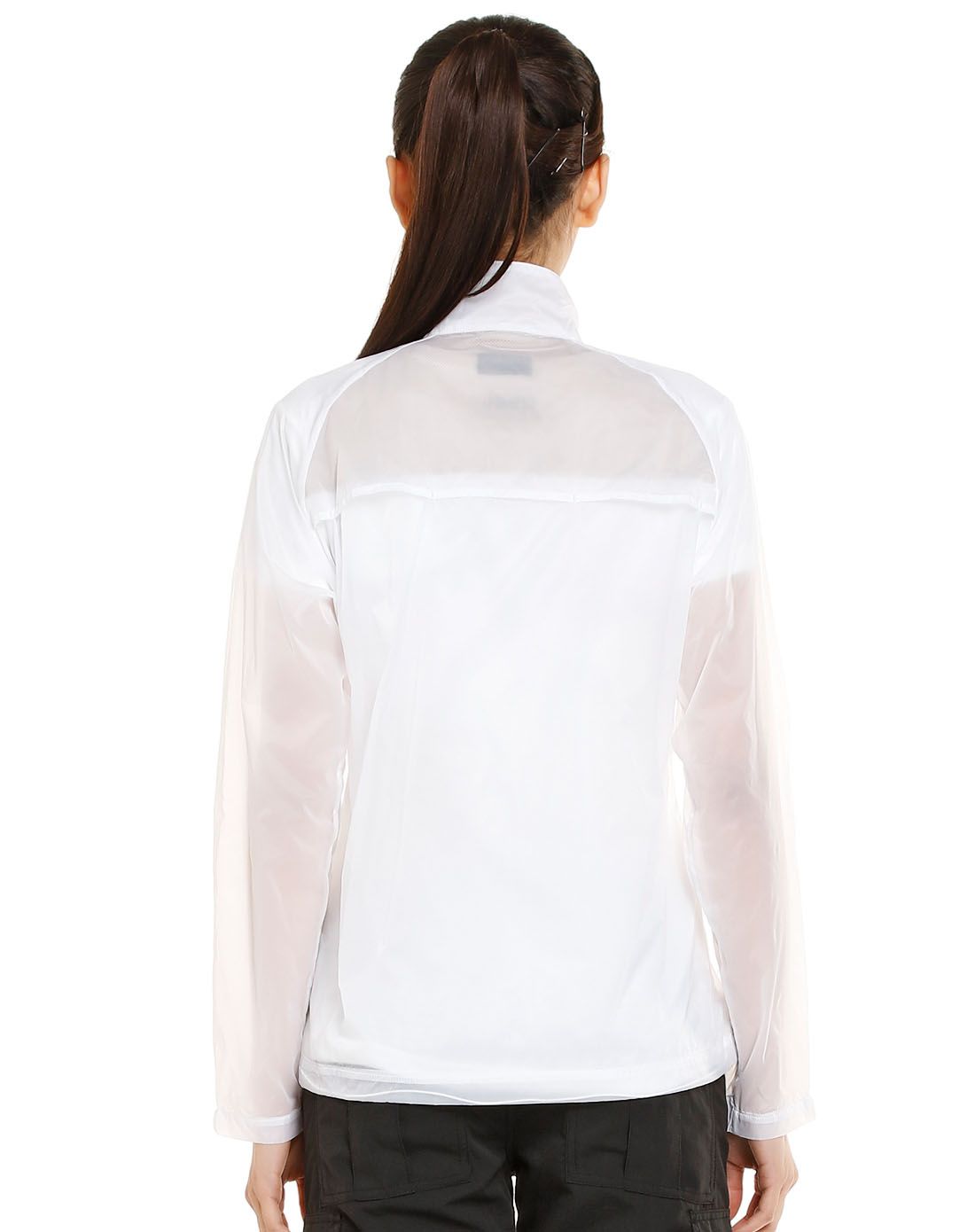 修身防风 女款白色皮肤衣 户外必备