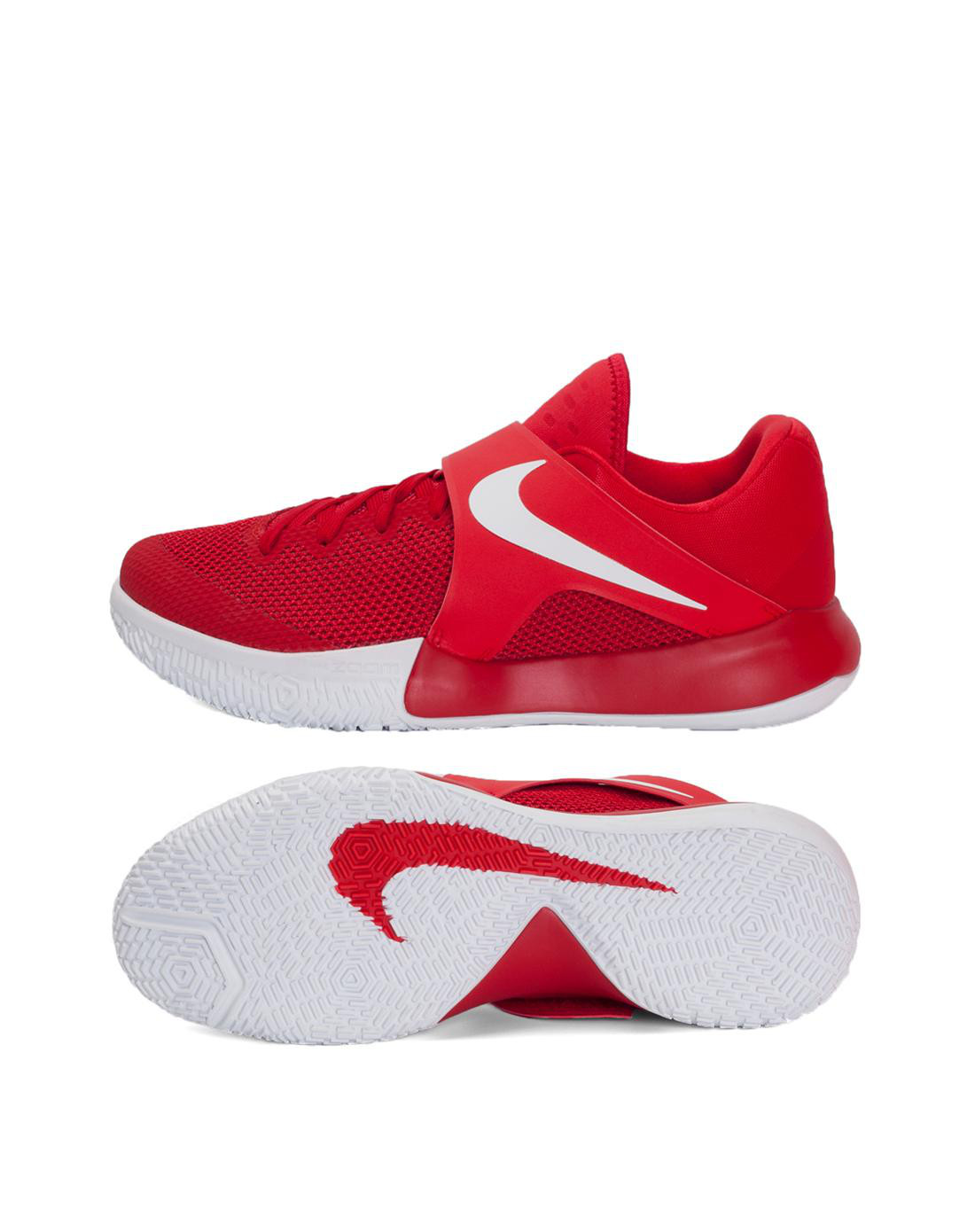 耐克nike zoom live ep 男子红色篮球鞋