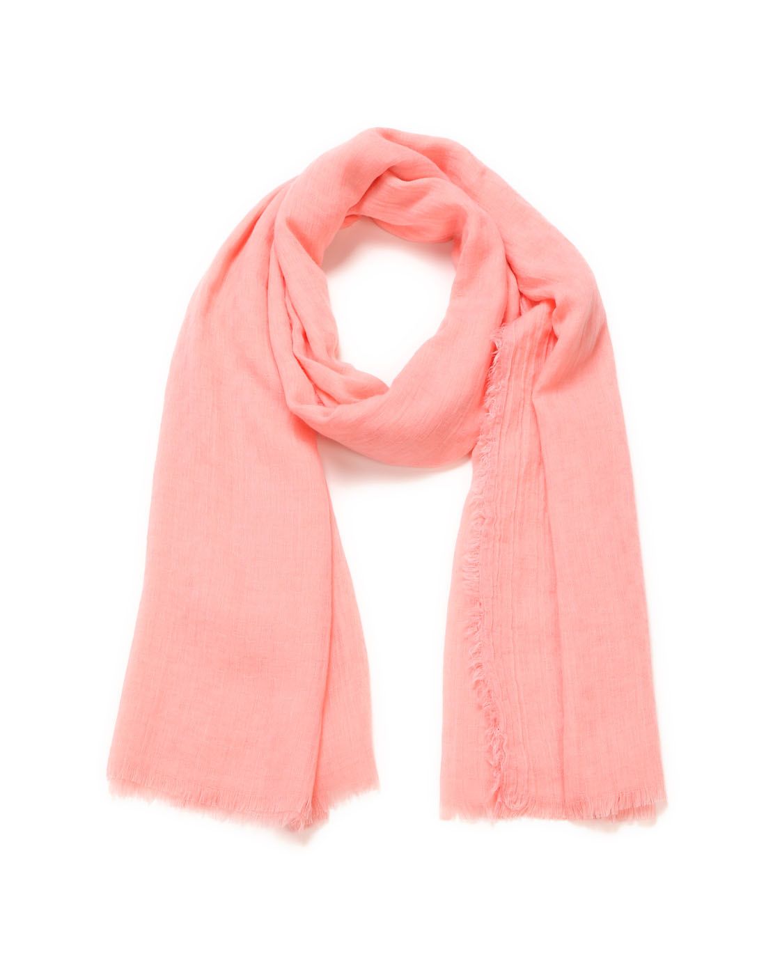 galeries lafayette 浅粉红色斯文淑女针织围巾