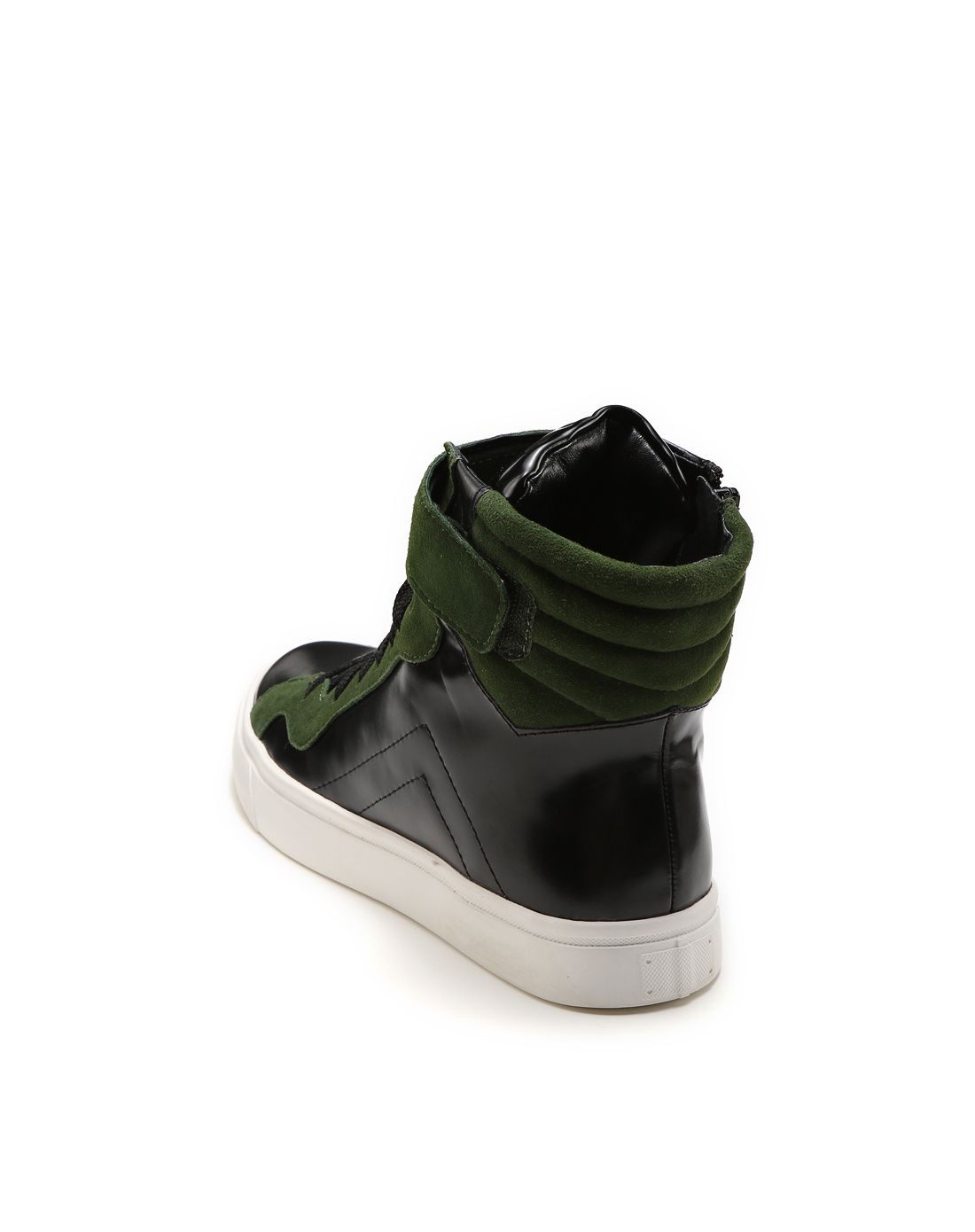 汤普葛罗集团旗下女鞋lisavicky 深绿色中性风时尚高帮系带休闲鞋