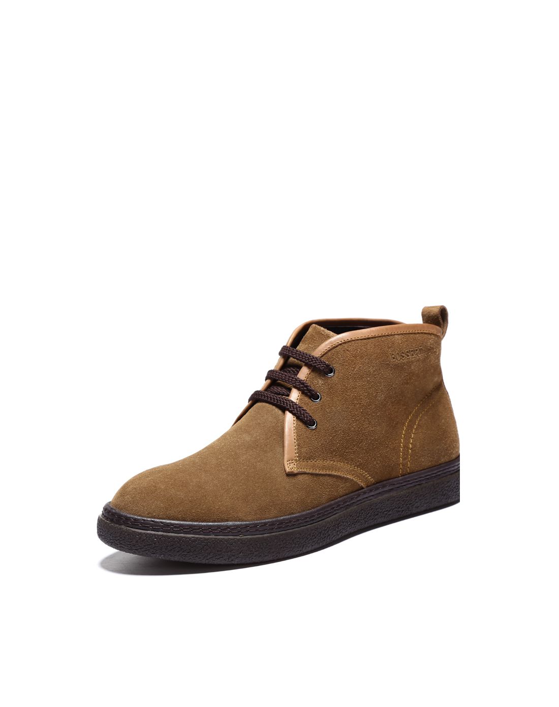 波士威尔bossert鞋包男款土黄色小牛反绒皮都市生活男靴270030a043