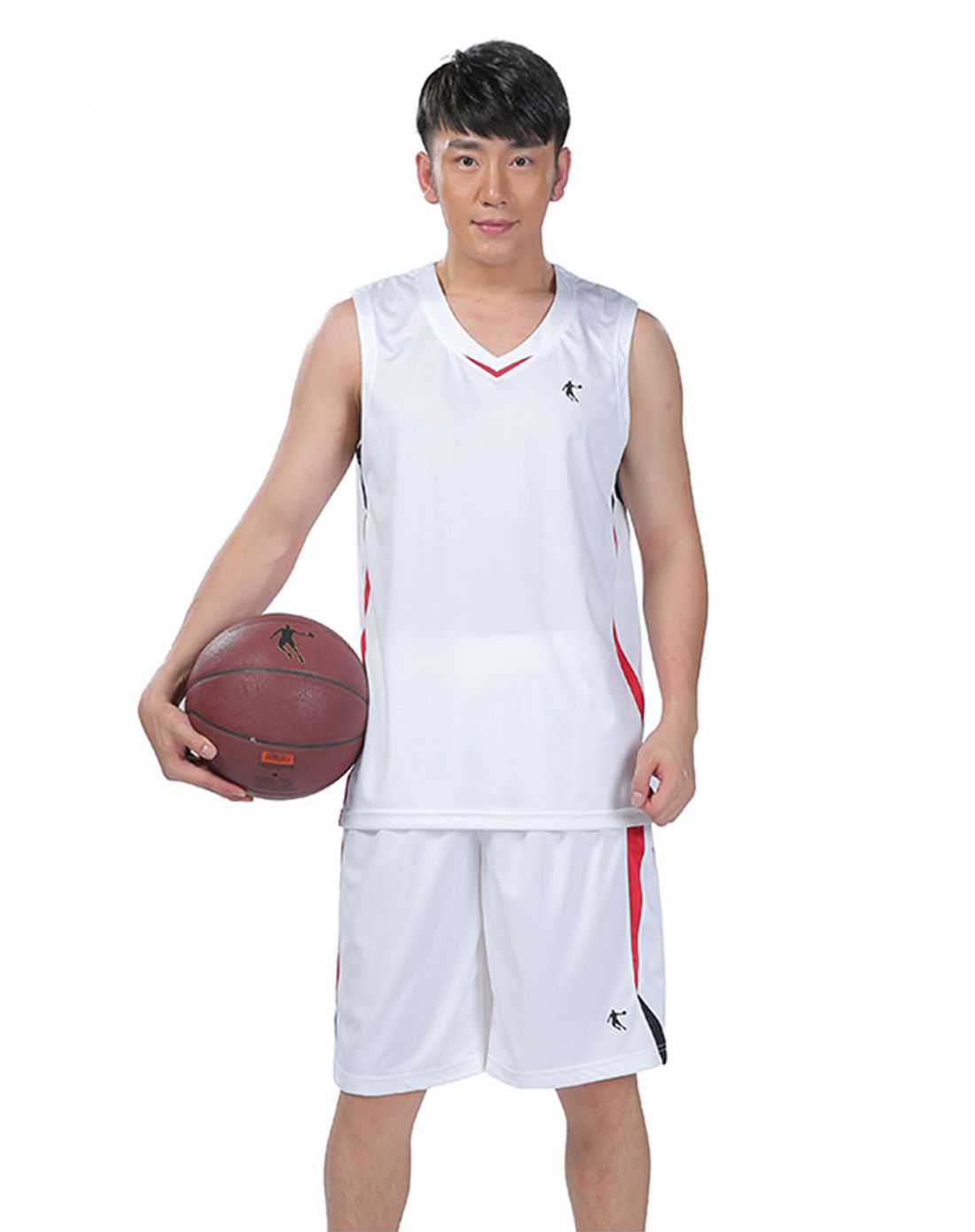 乔丹篮球运动专场排汗透气 男款白色无袖篮球套装xnt3544902白色_唯品