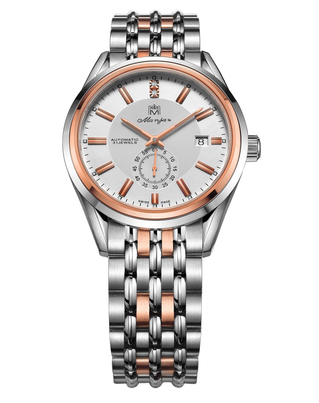 名爵【赠牛皮表带】非凡系列间圈商务机械男表