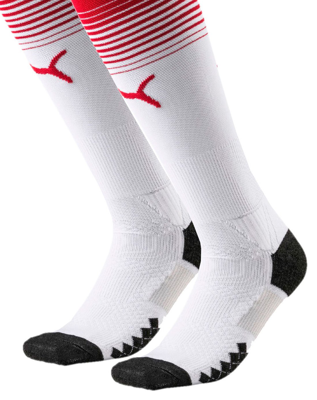 彪马puma 男式红白色阿森纳足球队运动袜75149101_唯品会