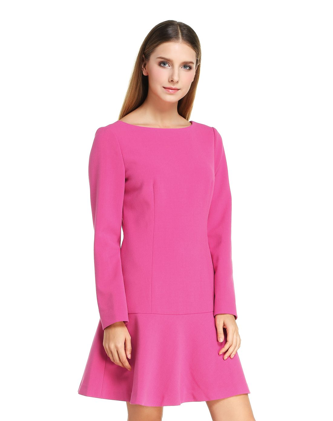 michelle moissac女装专场 米歇尔摩萨克休闲甜美长袖连衣裙