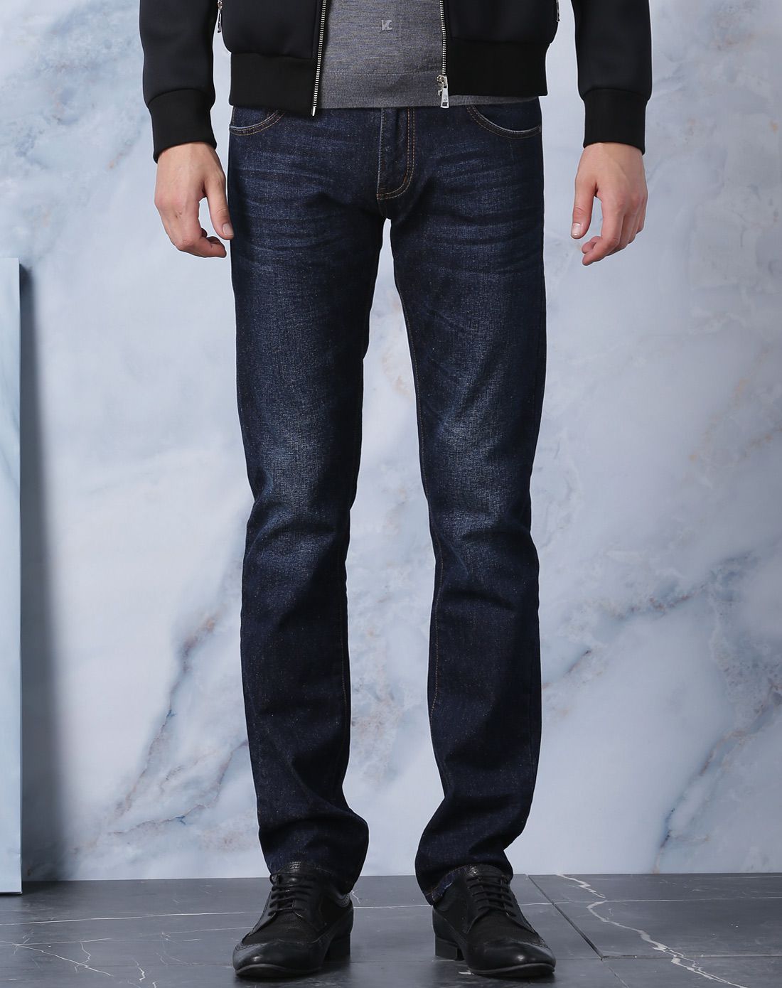 威杰思vjc经典百搭修身牛仔长裤b4do342221_唯品会