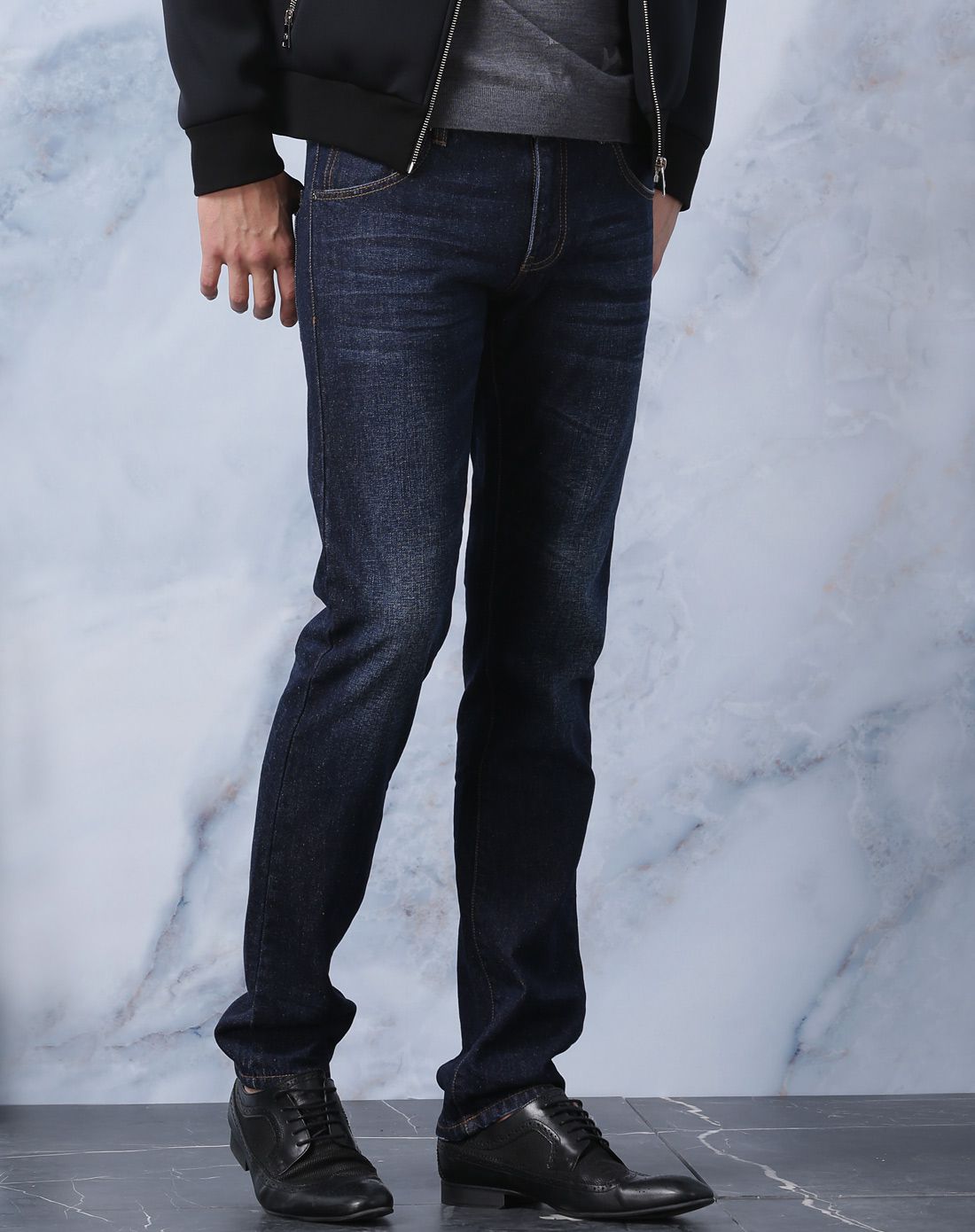 威杰思vjc经典百搭修身牛仔长裤b4do342221_唯品会