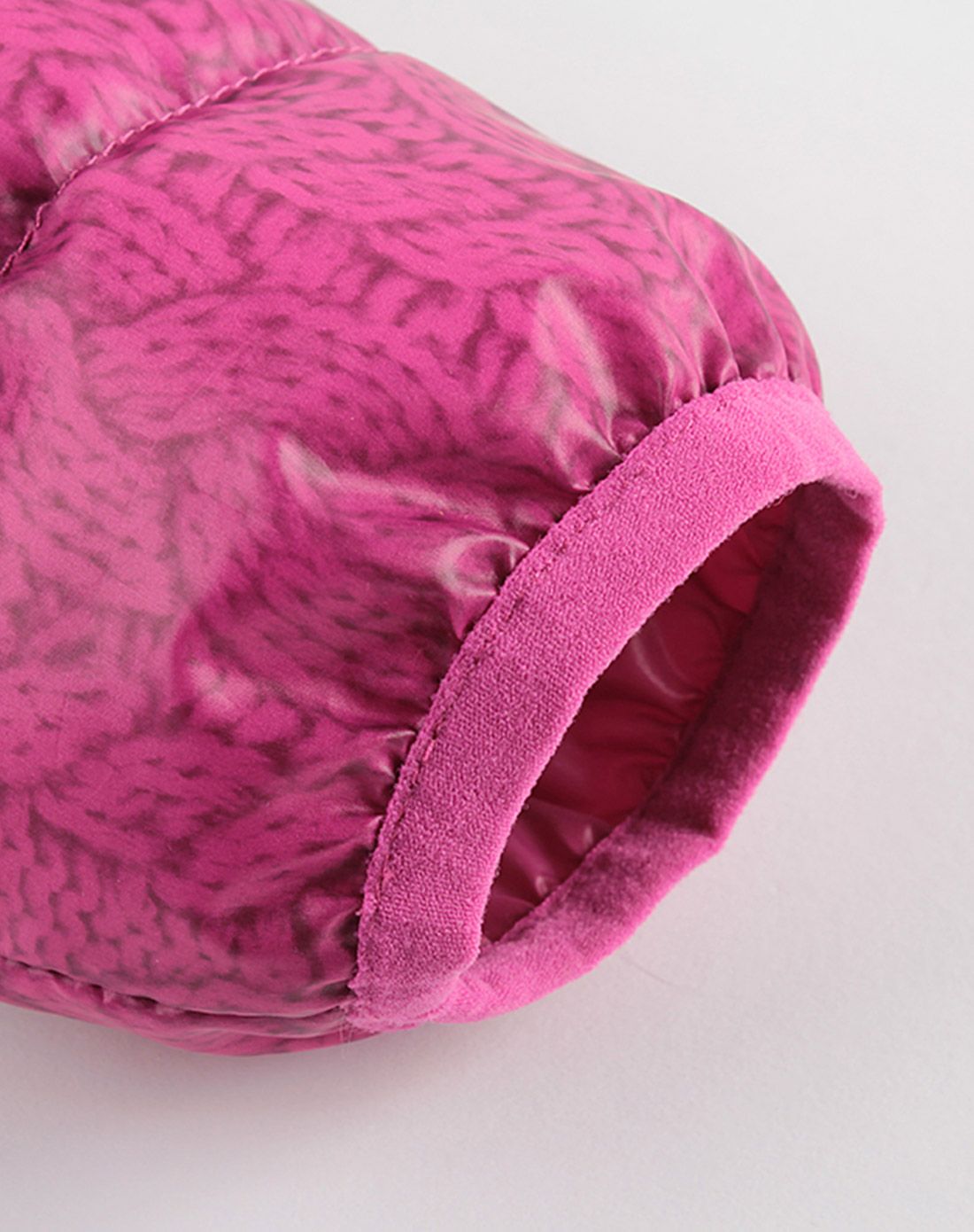 女童浅紫红连帽棉衣