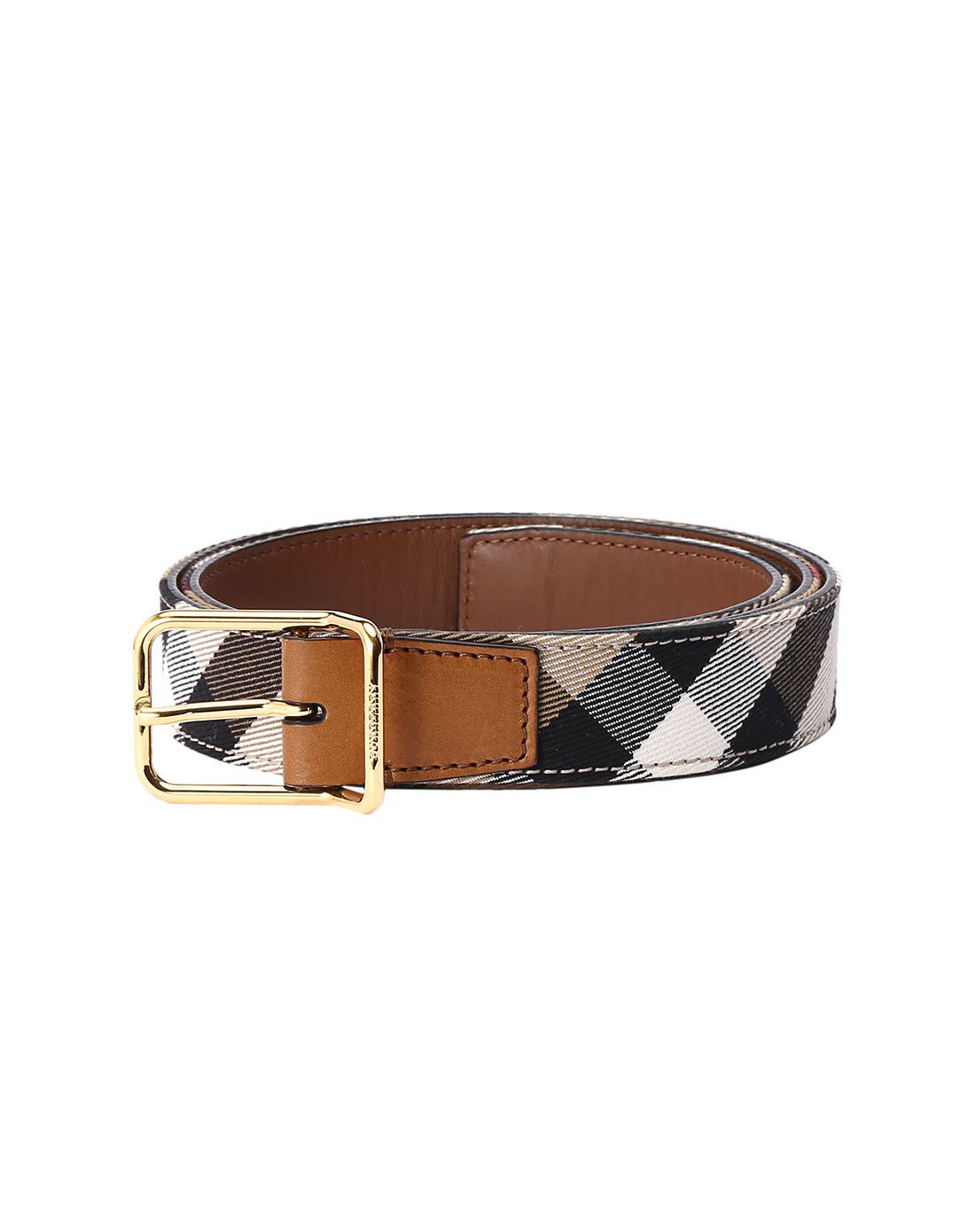 burberry 女士咖啡色皮带腰带