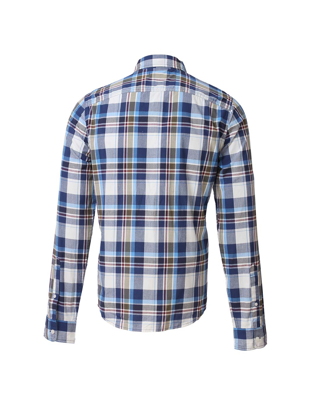 hollister男男款蓝格子色长袖衬衫3252591158009_唯品会