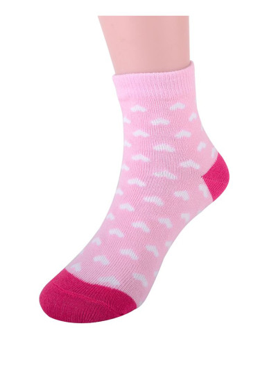 pesail 4双装女童精梳棉提花袜