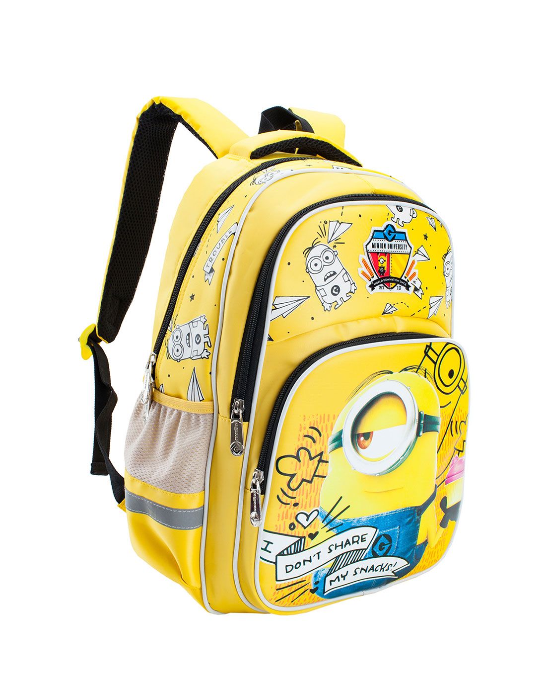 小黄人 双肩儿童书包黄色