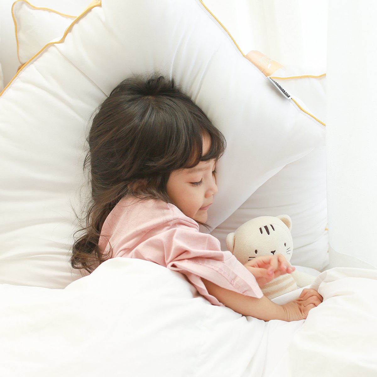 韩国organic-shop婴幼儿/宝宝安抚有机棉娃娃-米色咪咪 30cm 可啃咬