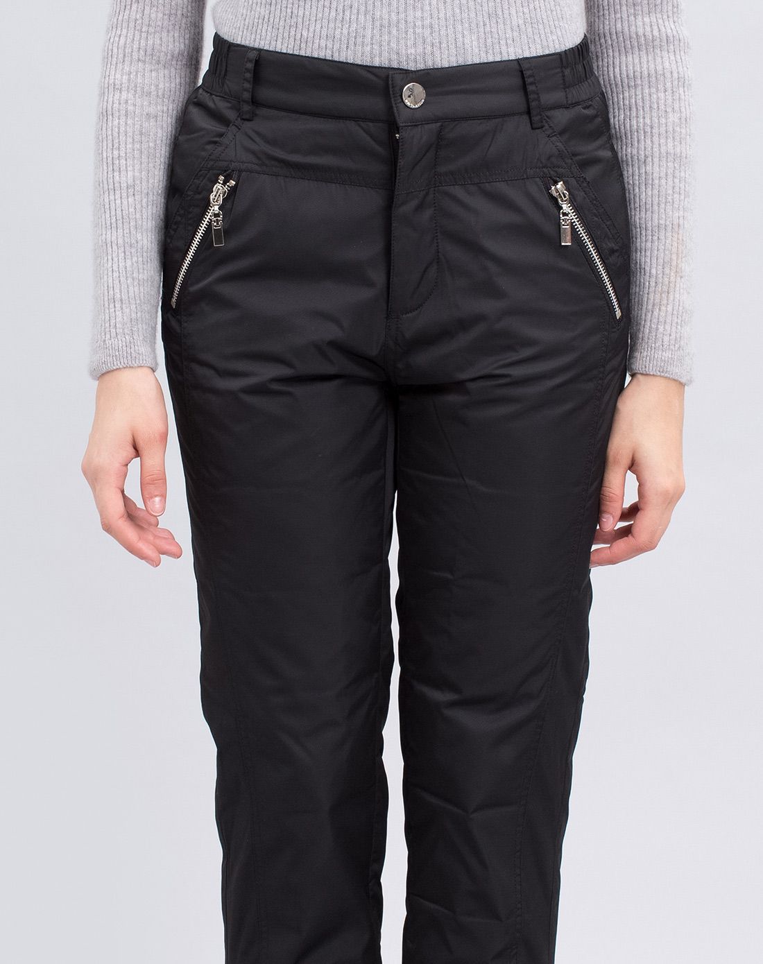 波司登女款黑色休闲舒适羽绒长裤