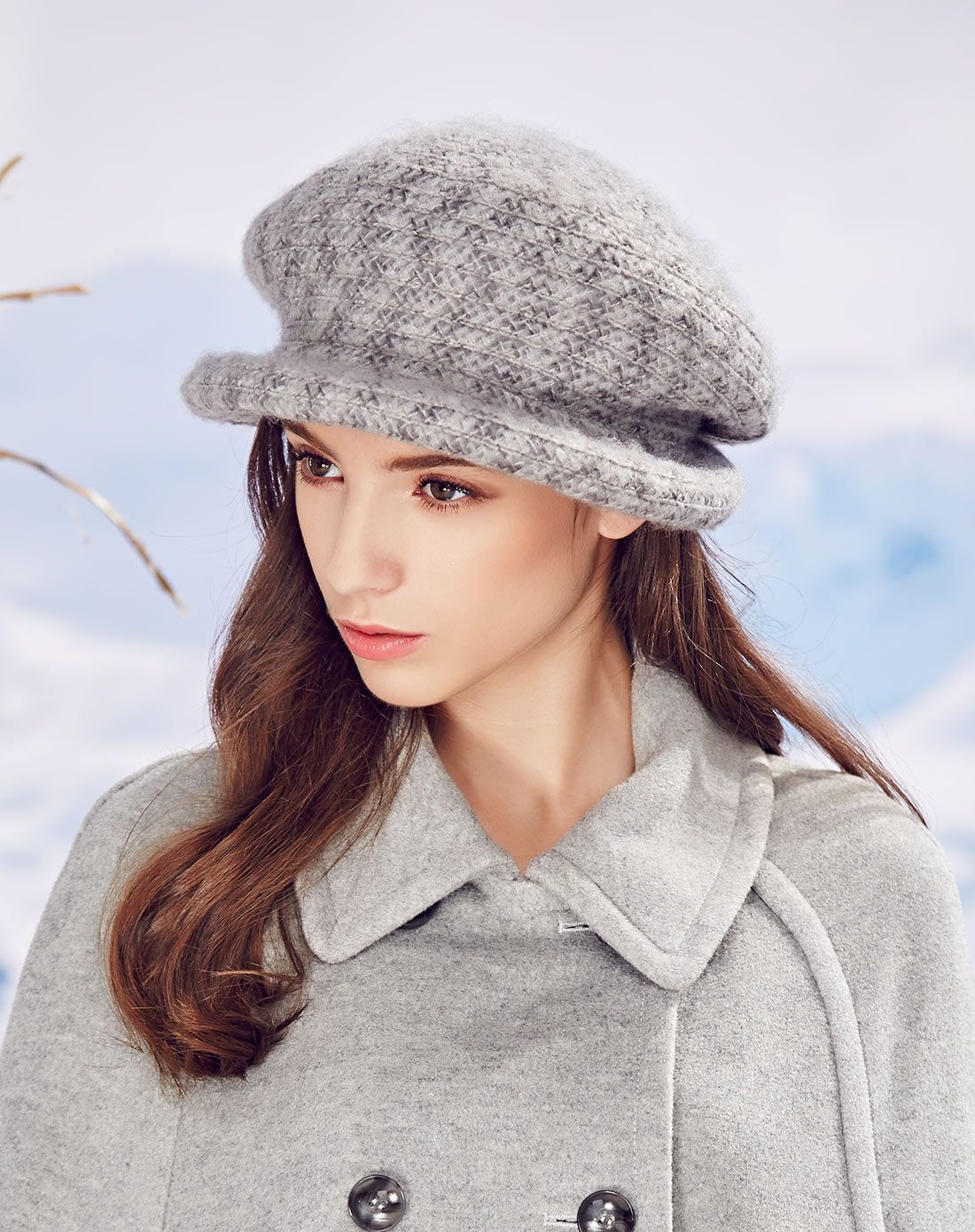 英伦淑女贝雷小盆帽