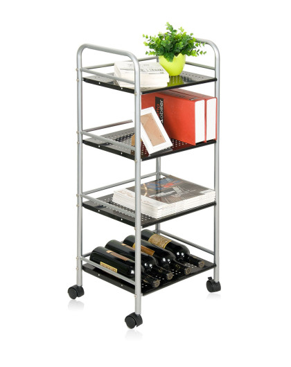 实用简易贤南l40四层可移动收纳架