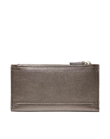 2016新品 女款时尚百搭款古银色头层牛皮钱包