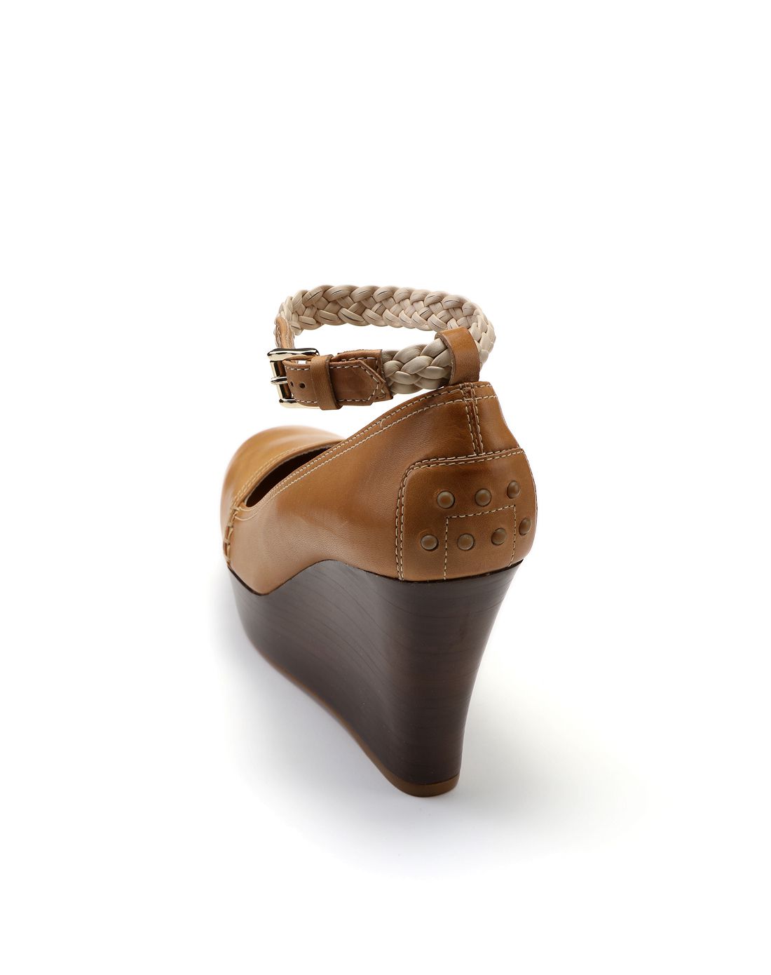 tod's gomma系列女款牛皮革坡跟鞋