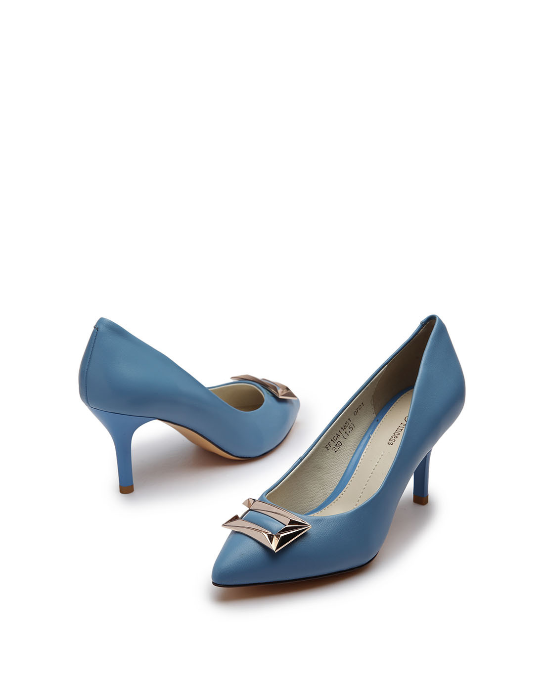 唯品会专供款羊皮高跟女鞋