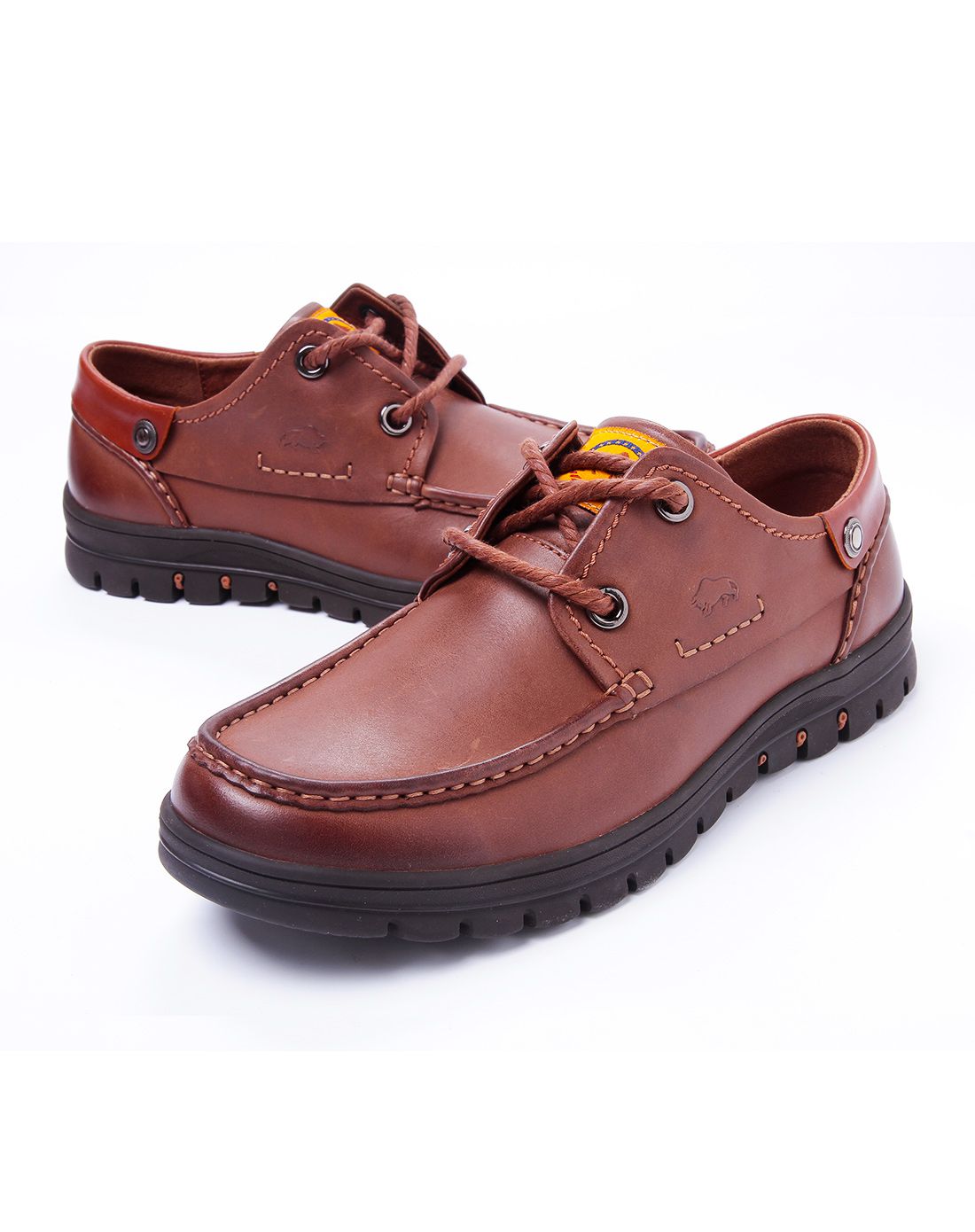 清仓-公牛巨人bull titan咖啡色休闲皮鞋bw10014587308_唯品会
