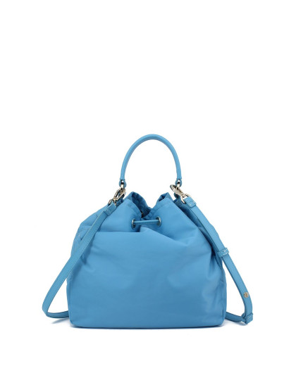 女款天蓝色休闲手提斜挎两用包