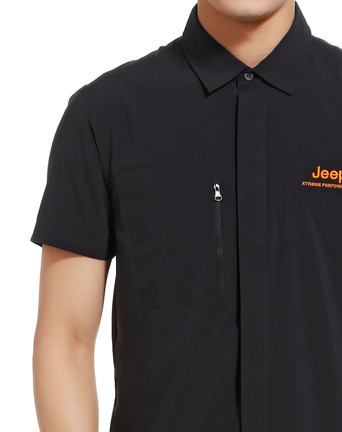 速干柔软 男款品牌黑衬衫 新颖独特