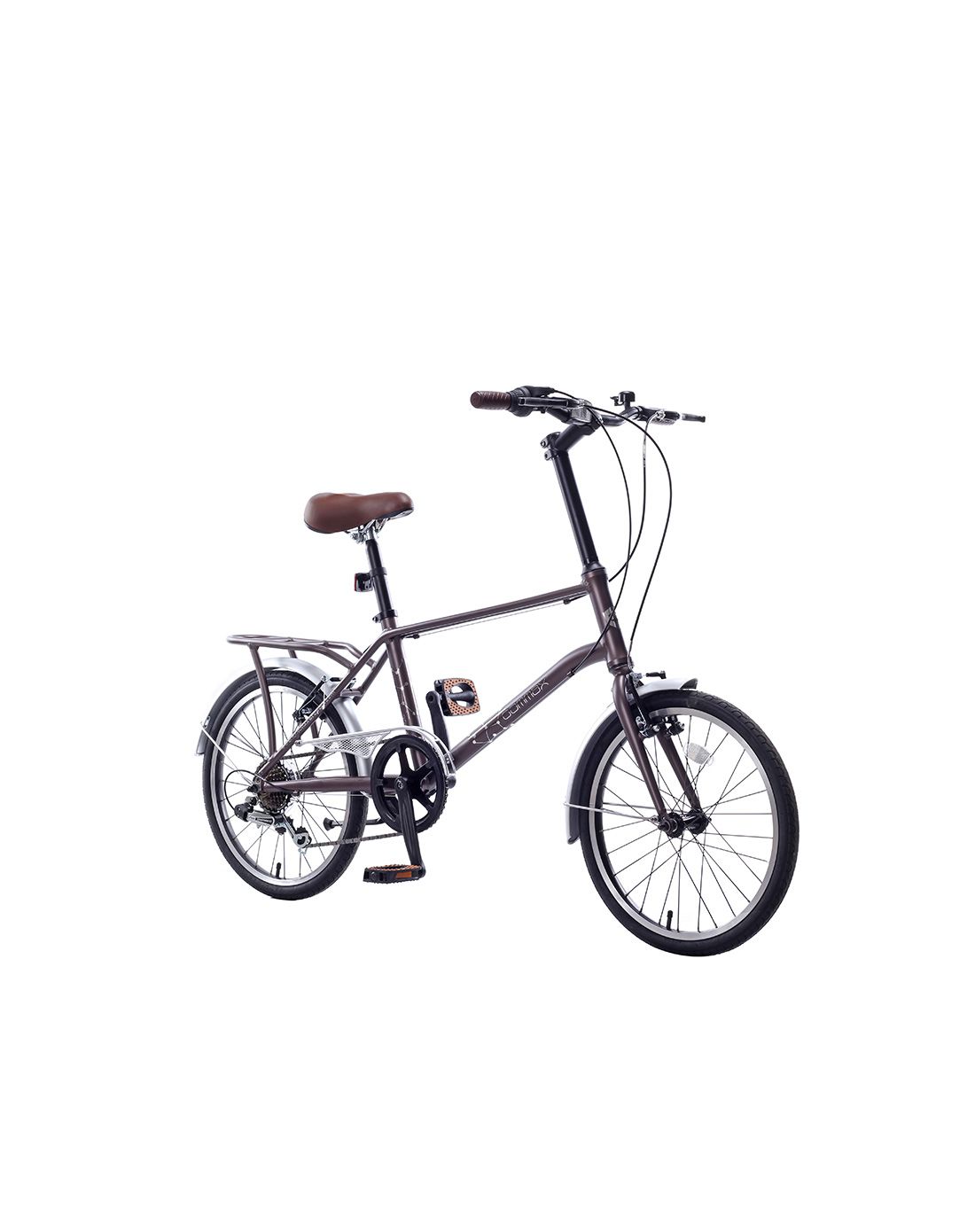 捷马gamma自行车专场直发货清逸20寸 中性款咖啡色城市车 铝架7速gmc