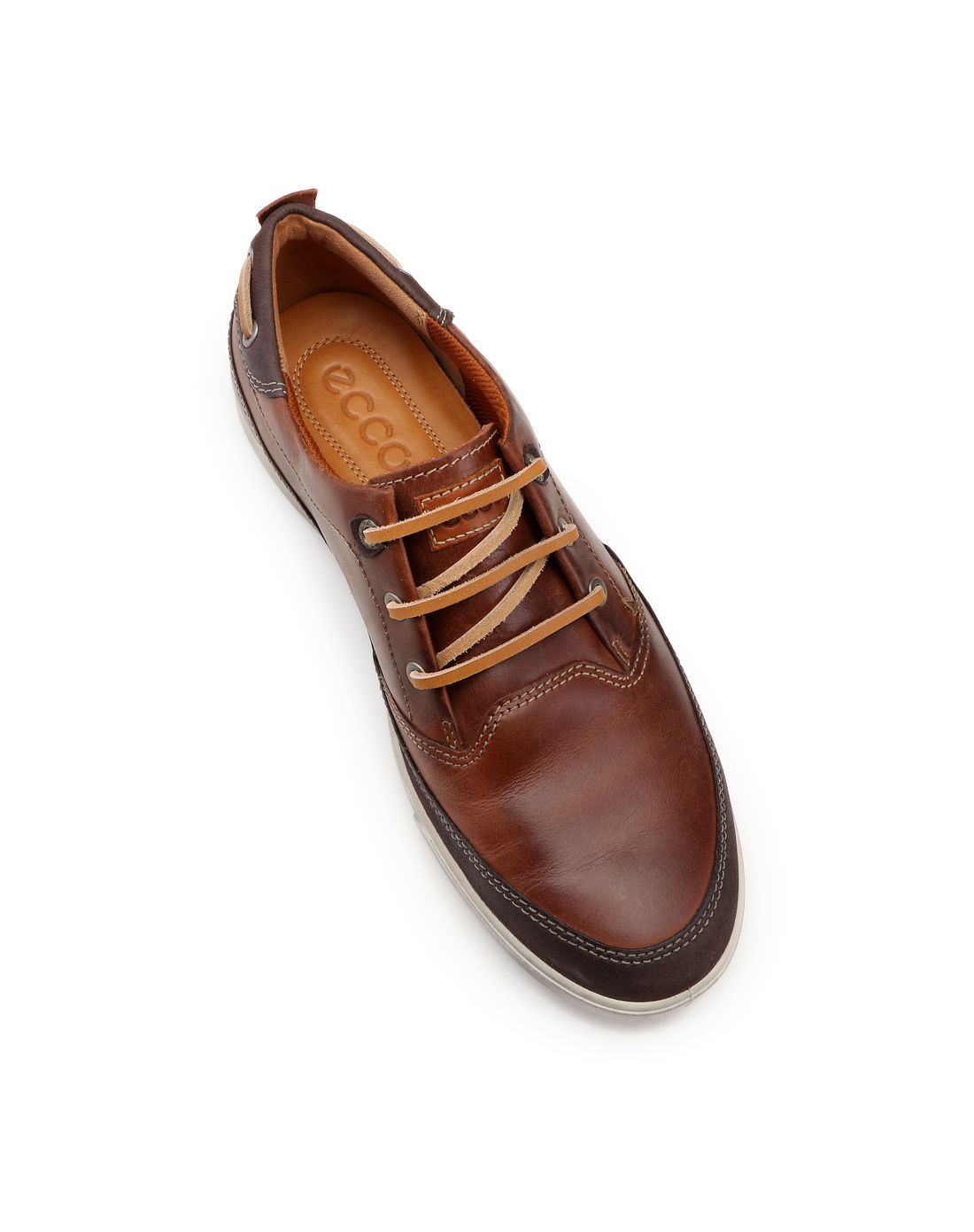 男款摩卡色时尚简约系带休闲鞋