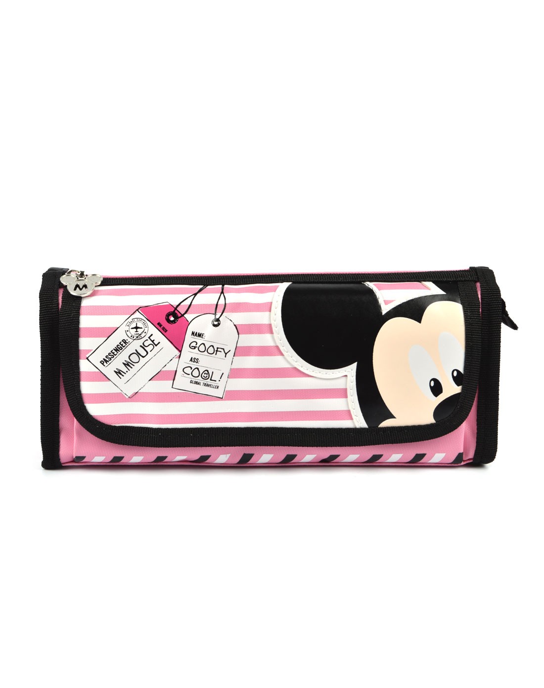 迪士尼disney粉色卡通笔袋