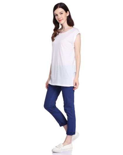 benetton&sisley 服装清仓专场benetton女款白色简约舒适短袖t恤3k15e