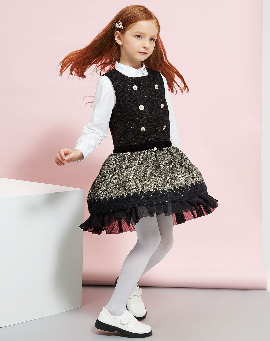 帕蒂prettytiger男女童装女童黑色春季背心连衣裙gd-63h604-10_唯品会