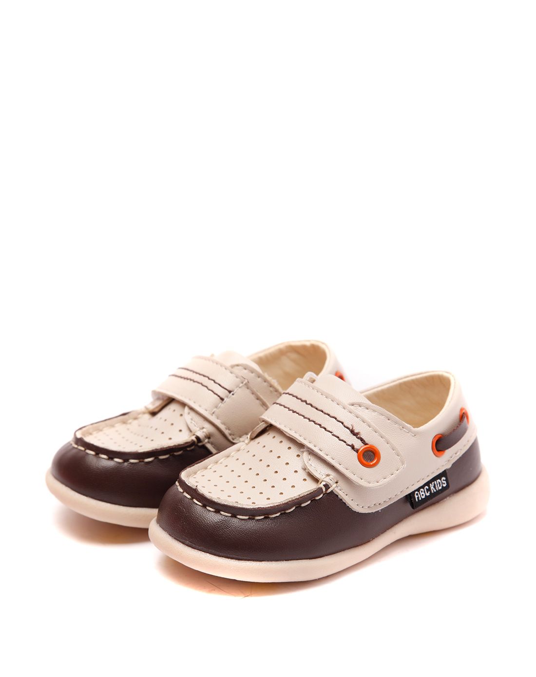 abckids男女童鞋男宝宝棕色满帮皮鞋【20-25码】p51214522-3800_唯品