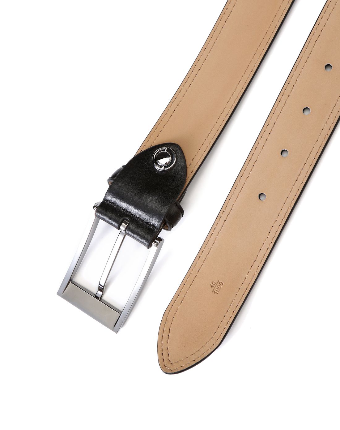 男士四季牛皮革正装原皮宽皮带