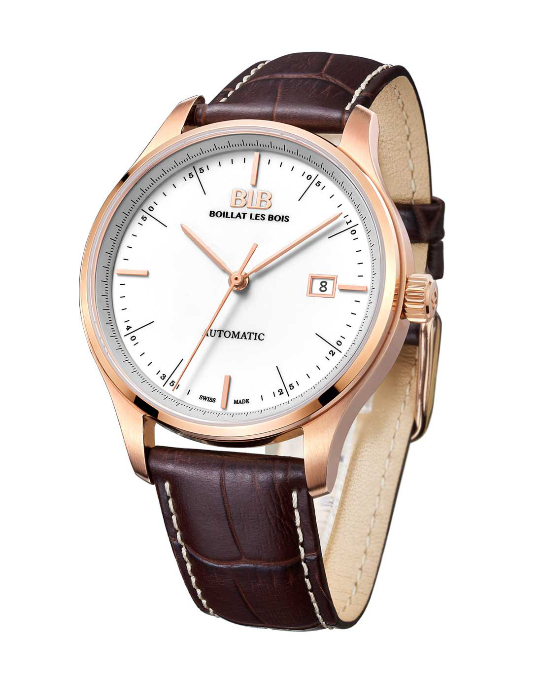 柏丽宝 旅行家系列立体内影皮带机械男表