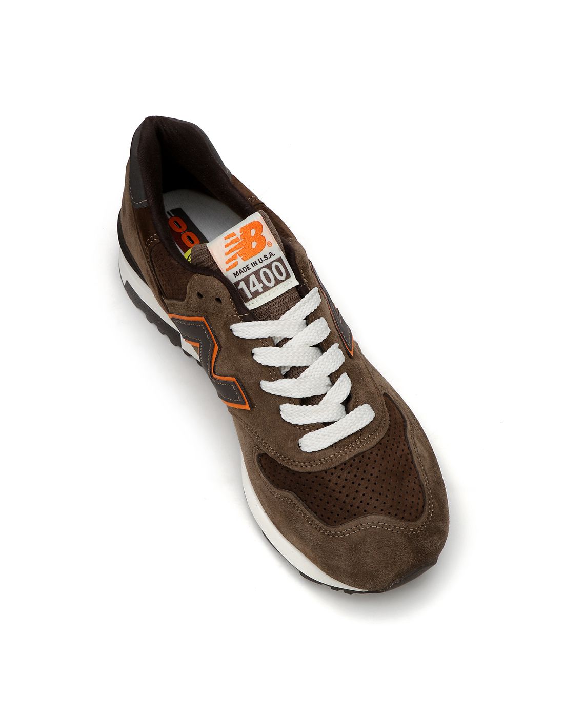 美产nb1400 中性款深卡其色运动休闲鞋 透气复古