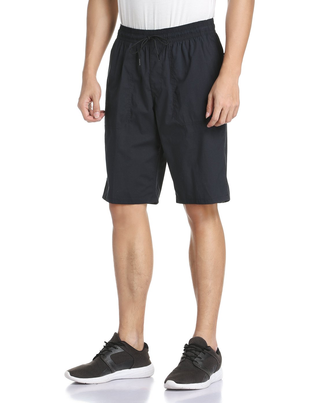 速干透气 男款黑色运动短裤