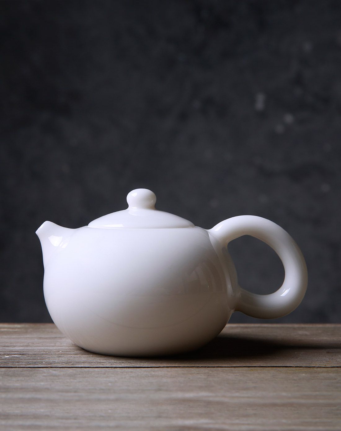 日本进口 特级白瓷西施壶小 100ml