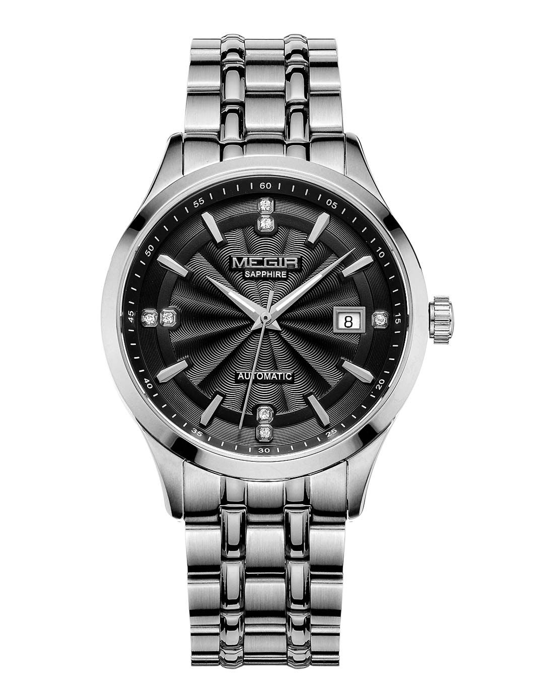 megir手表专场 megir 瑞士机芯蓝宝石经典商务男士钢带全自动机械表