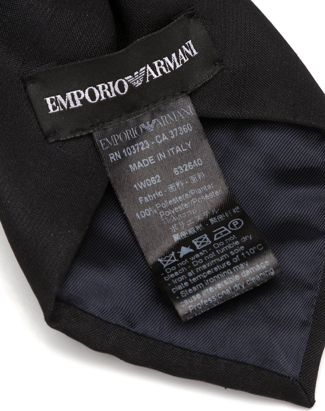 emporio armani女款黑色玫瑰造型织布胸针