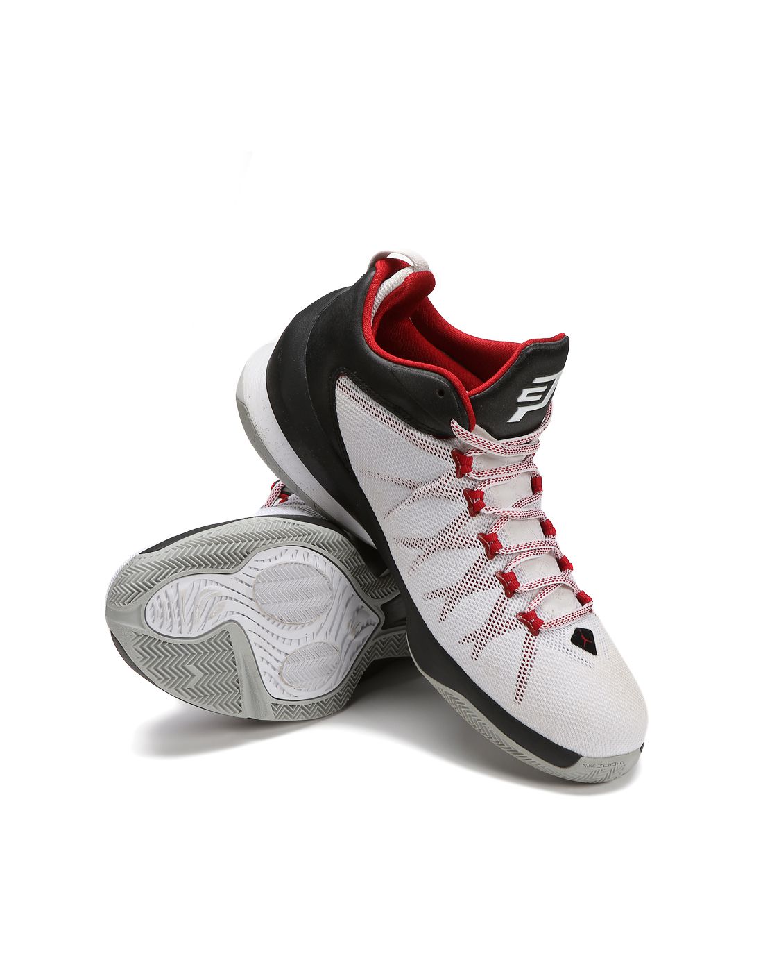 jordan cp3 viii ae x 男款白配黑色篮球鞋