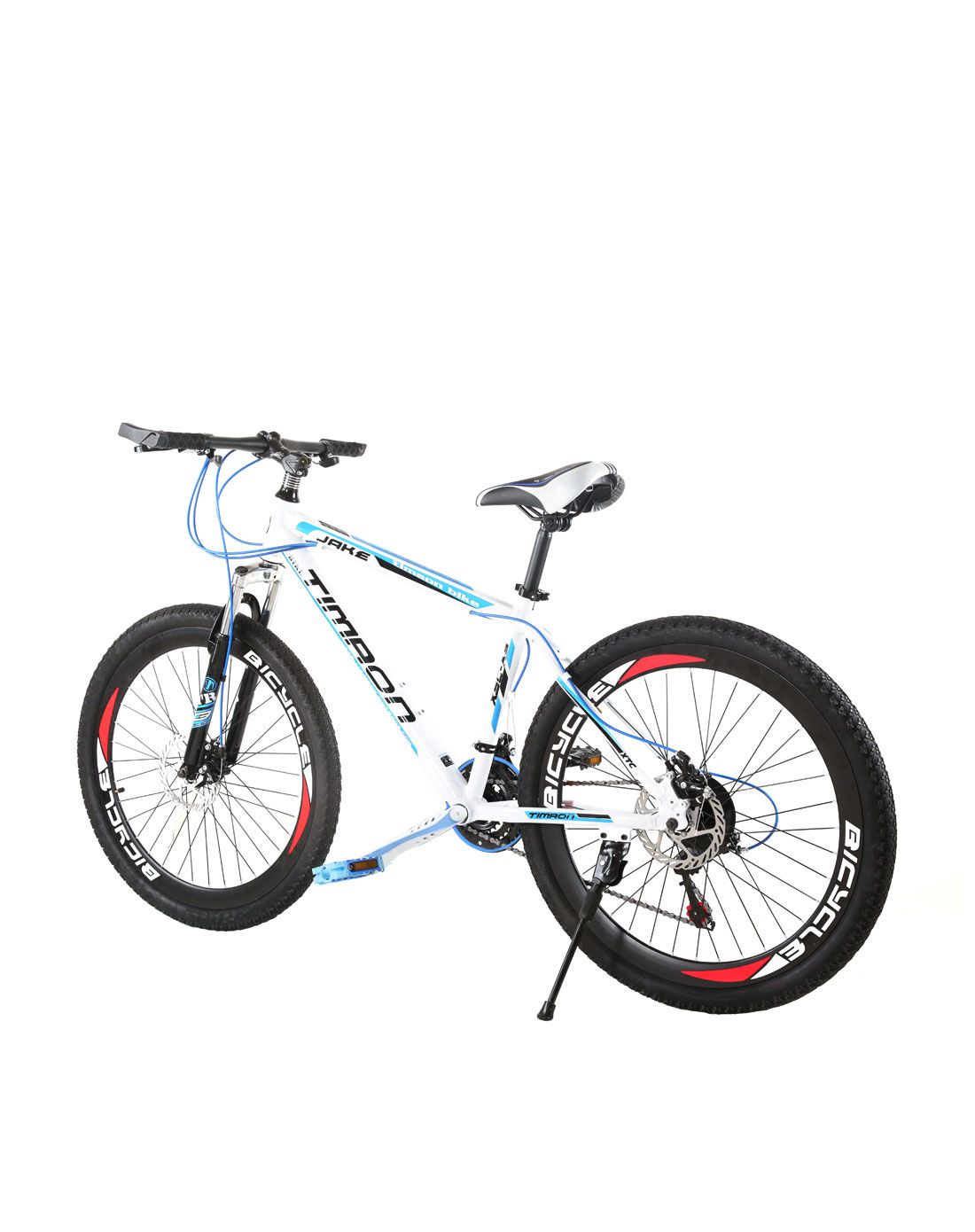 泰玛珑timaon自行车专场直发货timaon 26寸光白蓝色时尚40h宽圈21s