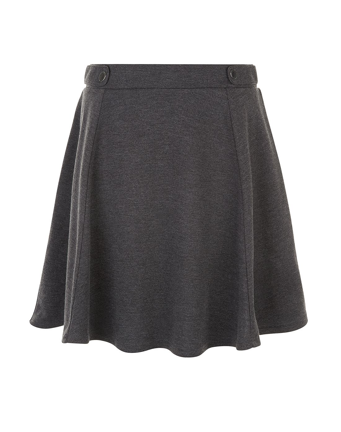 new look深灰色高腰百搭半身裙