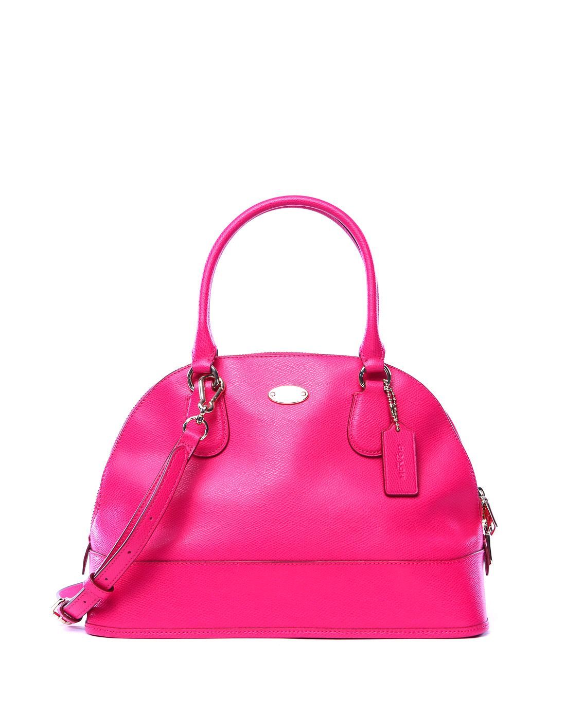 coach包包及配件专场coach女士纯皮玫红色贝壳包f33909imbaj_唯品会