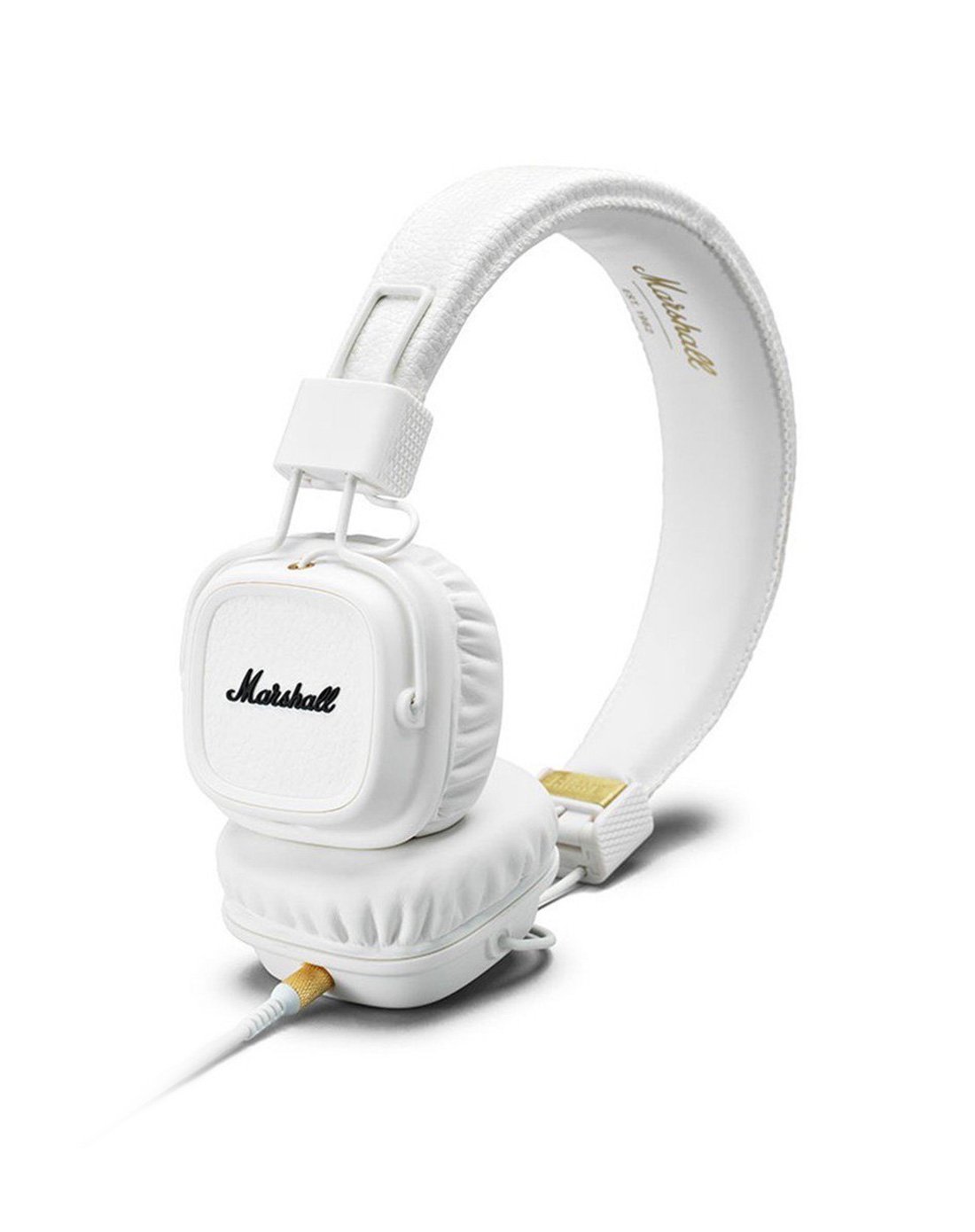 marshall major ii 白色 马歇尔头戴式hifi摇滚重低音监听线控耳机