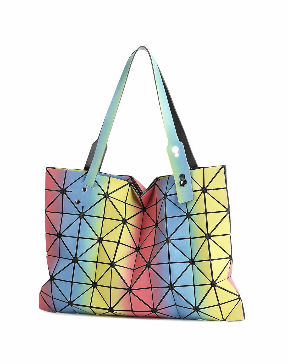 l.i.s.a.彩虹幻彩变色包女士横款手提单肩包