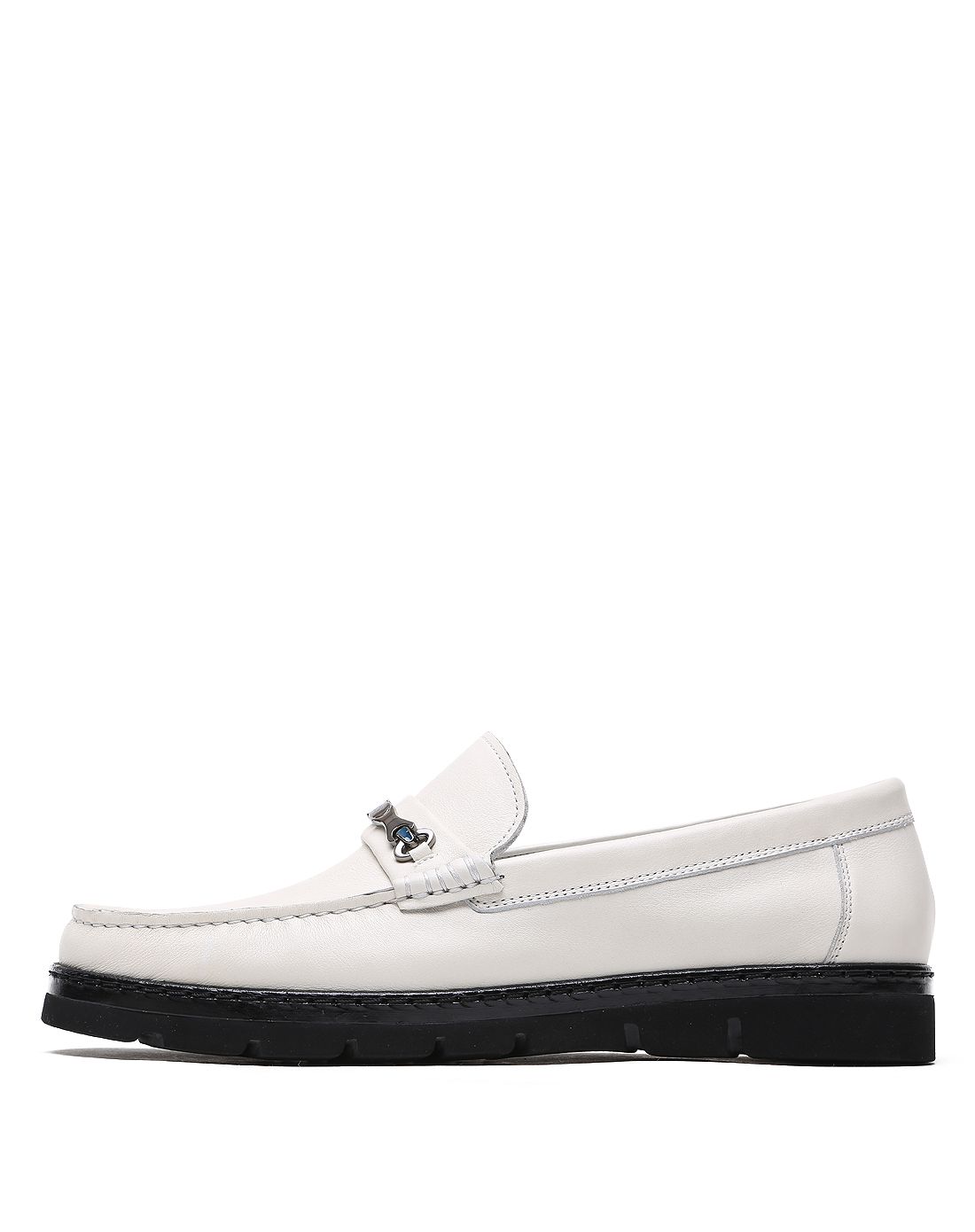 布兰施braun buffel男款白色牛皮商务男鞋b224171057005_唯品会