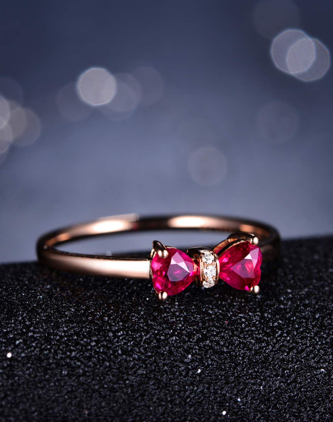 伊士蔓ilsommo珠宝专场ilsommo 玫瑰18k金红宝石女戒ysmw06315hb_唯品