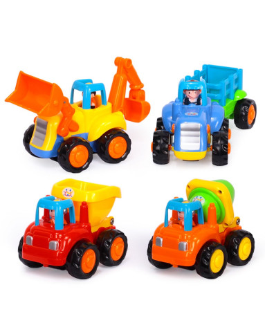 玩具陪伴宝贝成长专场(混合)快乐工程队(4只装)326_唯品会