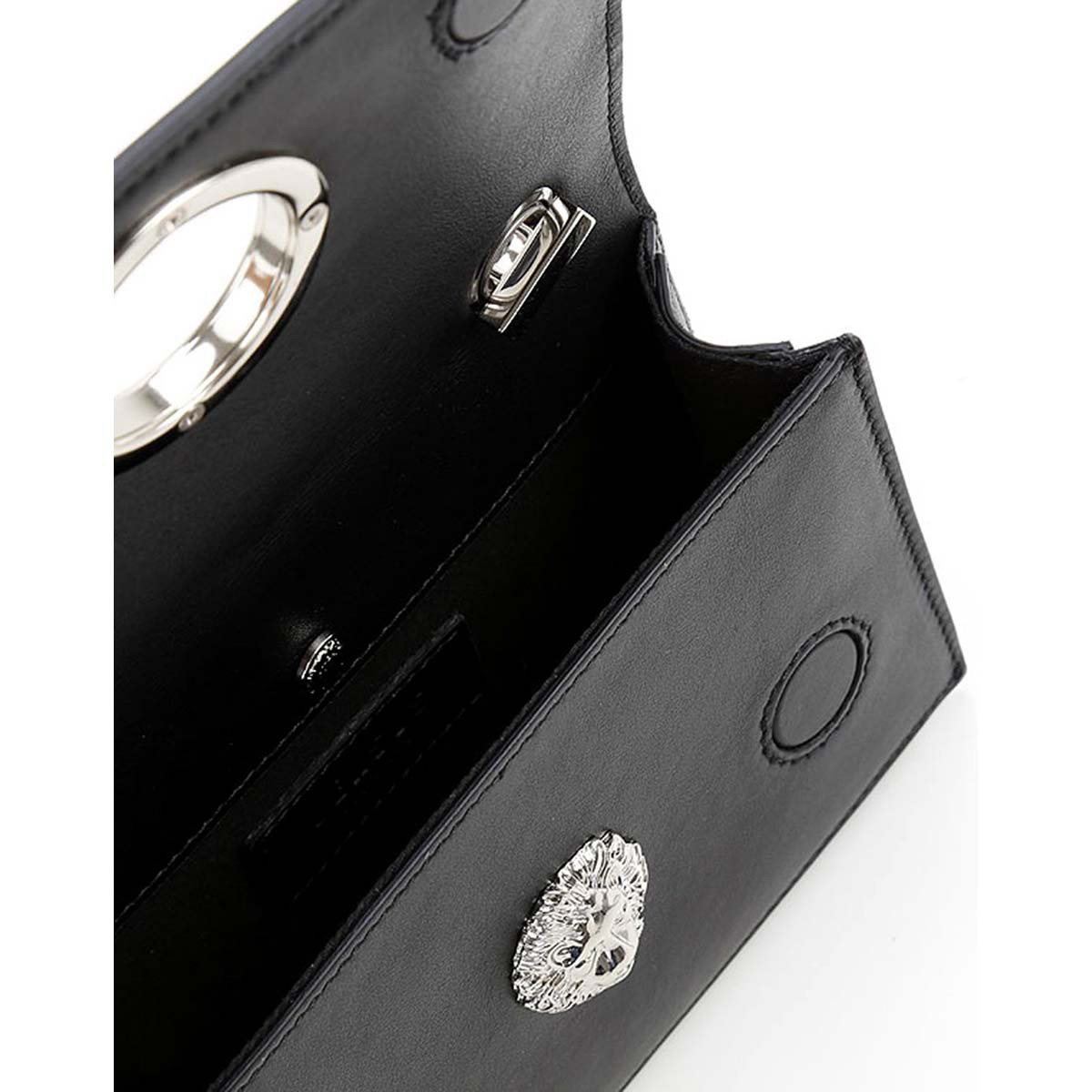 范思哲versus 女款狮子头装饰牛皮单肩包