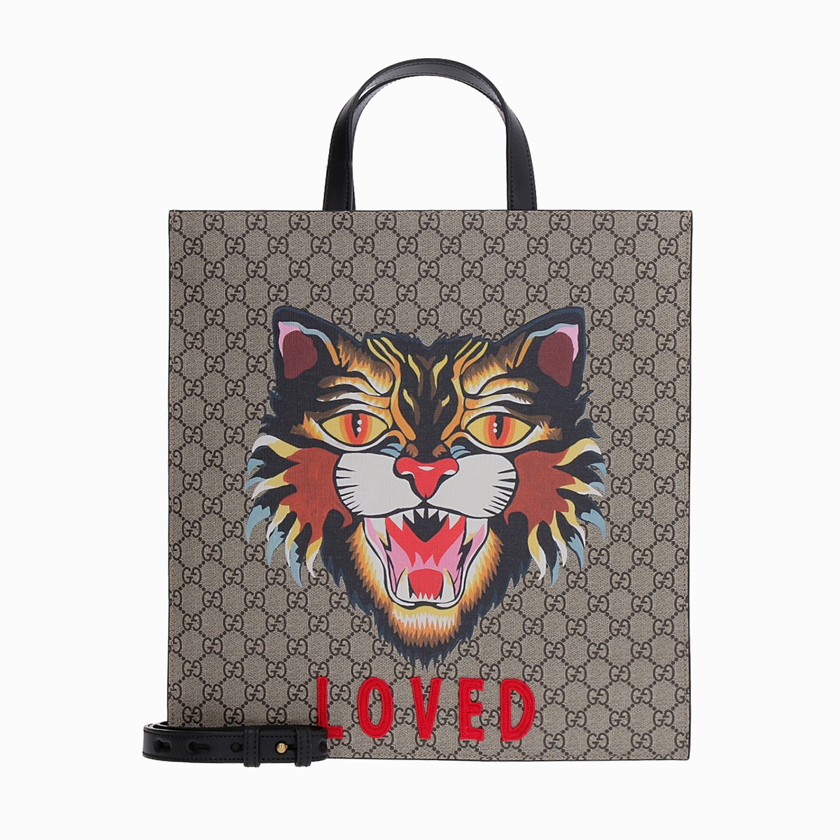 gucci古驰 bestiary系列女士虎头印花时尚手拎单肩包